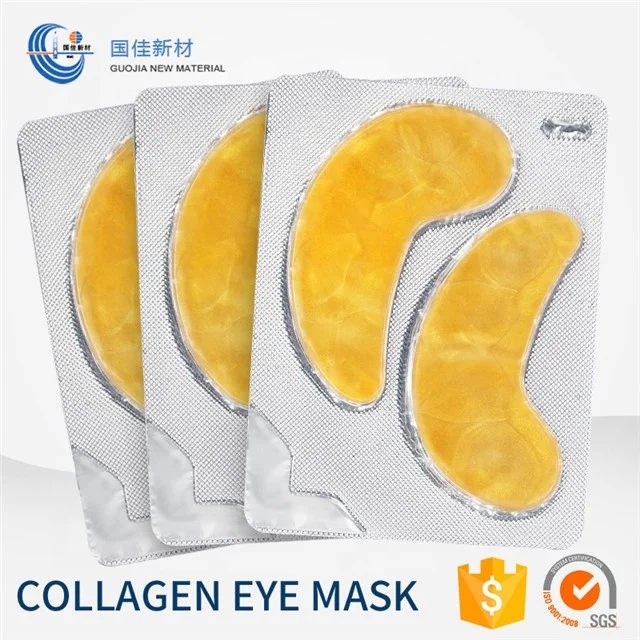 
GMP & ISO certificate factory 24k nano Gold collagen crystal eye mask 