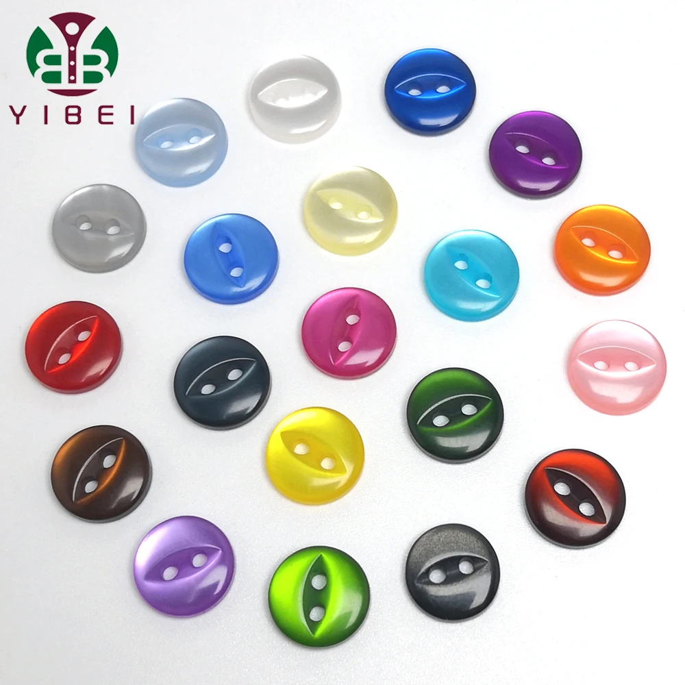 

Wholesales Button Supplier Best Price Pearl Colorful Fish Eye Resin Button for Shirt