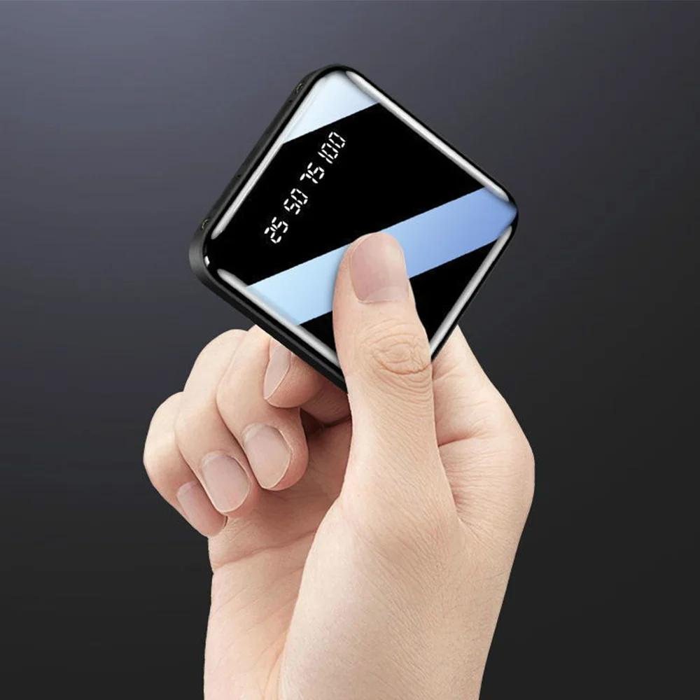 Mini Power Bank 20000mAh For iPhone X Xiaomi Mi Powerbank Pover Bank Charger Dual Usb Ports External Battery Poverbank Portable