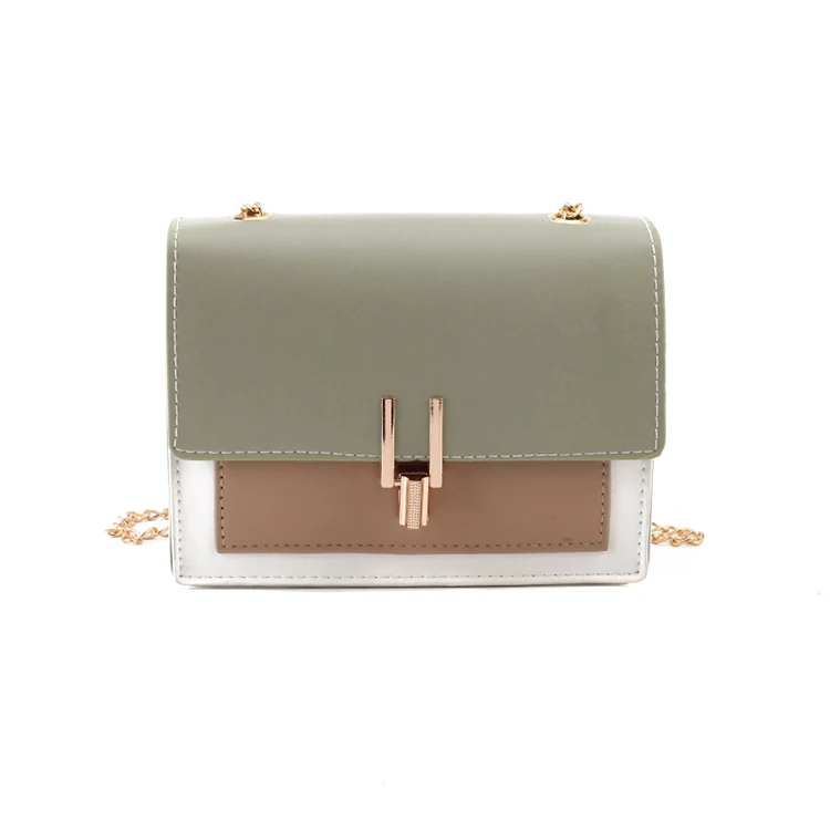 

2020 Cute Side Bags For Girls shoulder Y type lock Bag Chains other custom-made contrast color handbags & messenger bags, Pic
