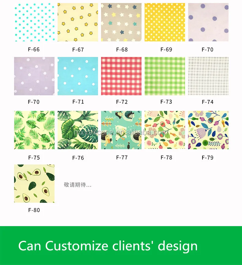 Hot sale recycle reusable cotton sandwich beeswax food wraps
