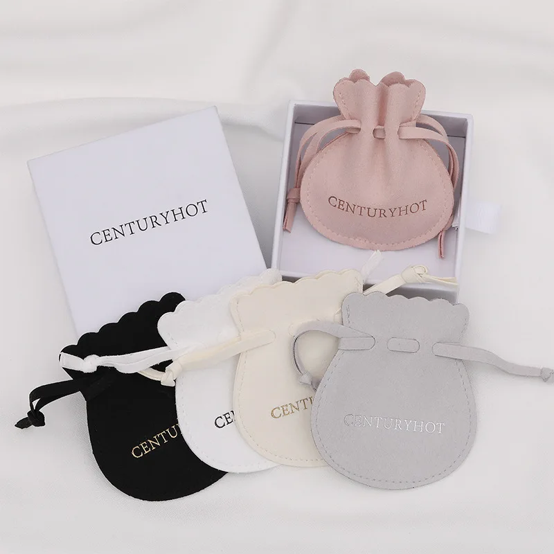 

Lateefah OEM Custom Jewelry Packaging Velvet Drawstring Bags With Logo Printing