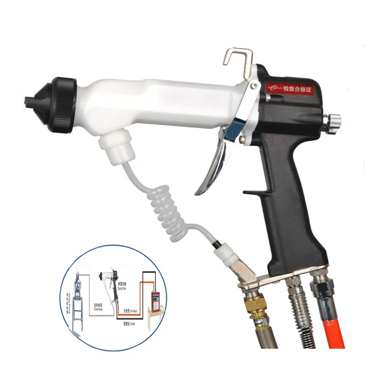 

Electrostatic paint spray gun HVP good spraying efficiency coating paint spraer film HDA manual electrostatic paint spray gun