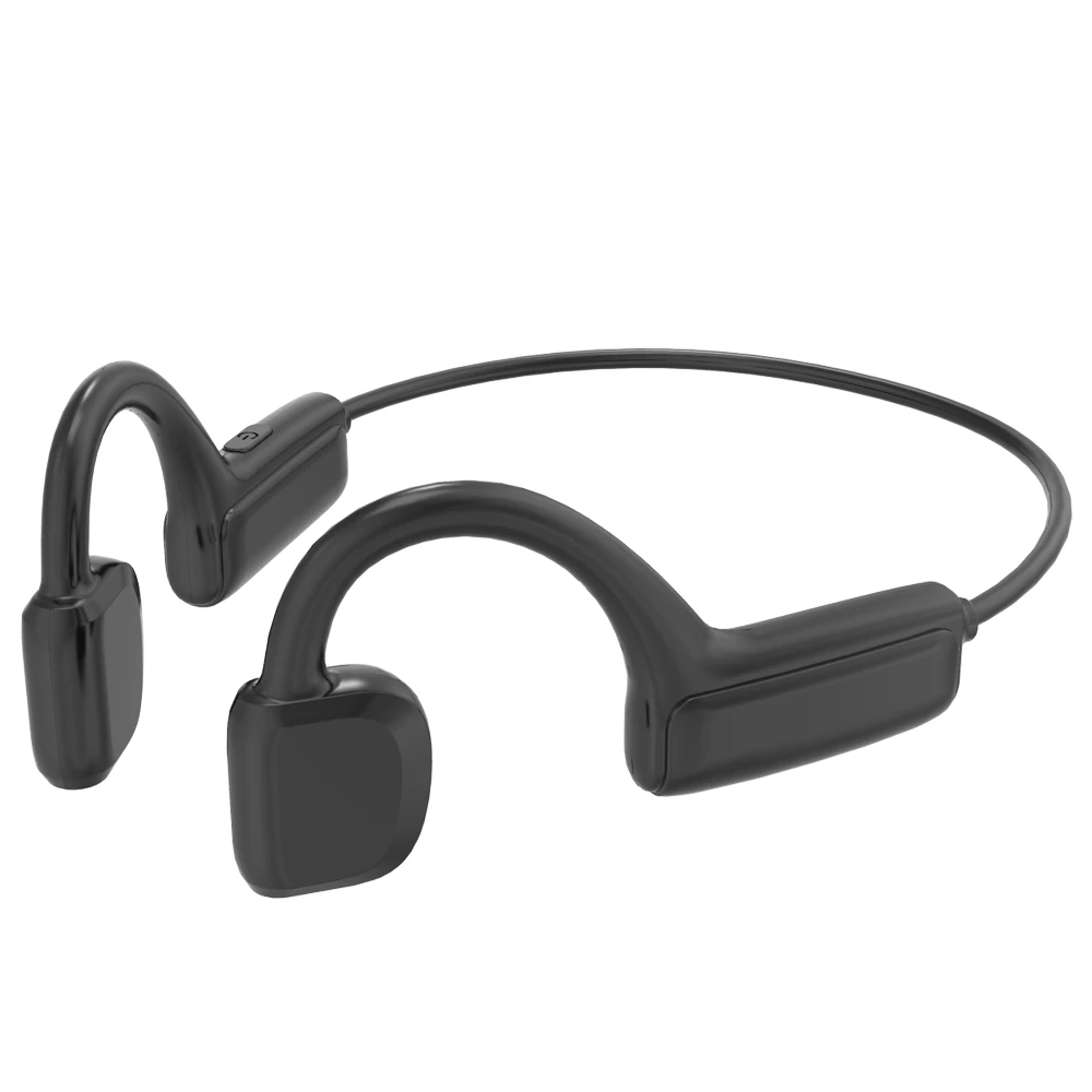 

New concept G1 bone conduction BT V5.1 earphone motion TWS HiFi wireless earphone noise cancels neck band earphone, Black