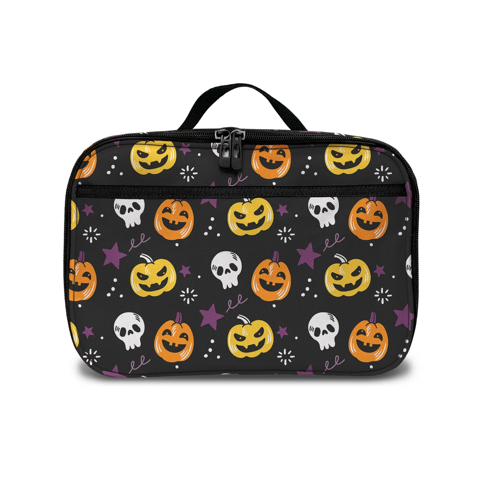 

New Style Halloween Pumpkin Pattern Print Lunch Bags For Women Custom Design Lunch Bags For Adults Wholesale Lunch Bag 2021