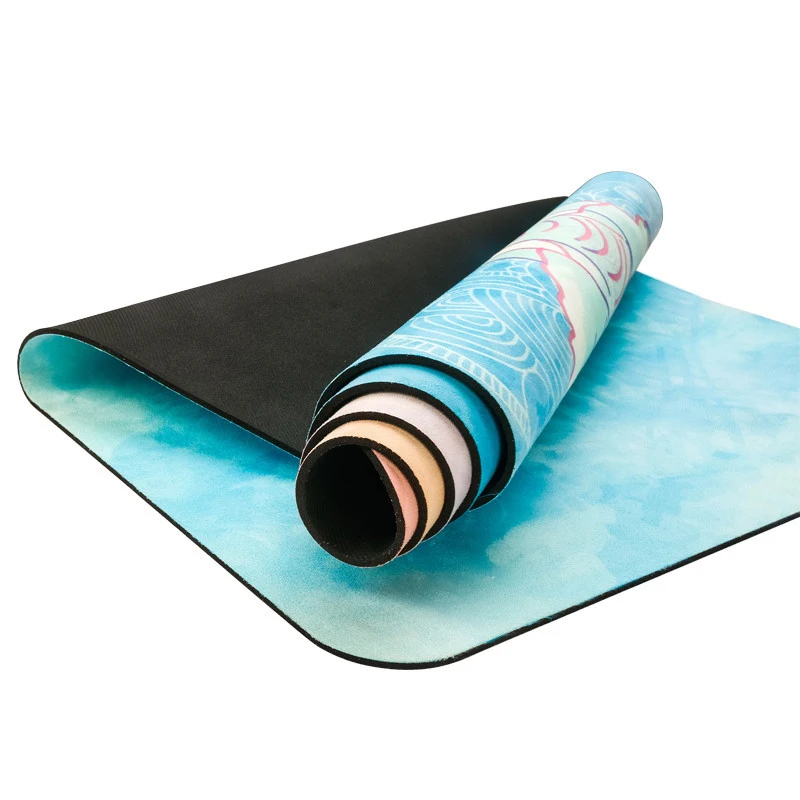 

Travel Yoga Mat Foldable Lightweight Folding Rubber Suede Yoga Mat for Beginners ultra thin 1.5mm