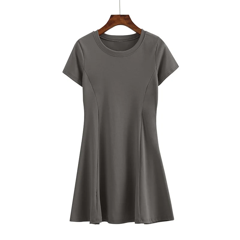 

2021 summer women's fashion dress casual French style cotton women's skirt