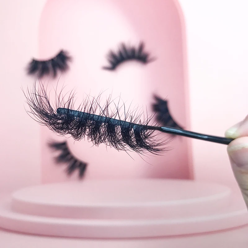 

Thin band fluffy faux mink eyelashes vendor new style best premium 3d silk lashes packaging wholesale
