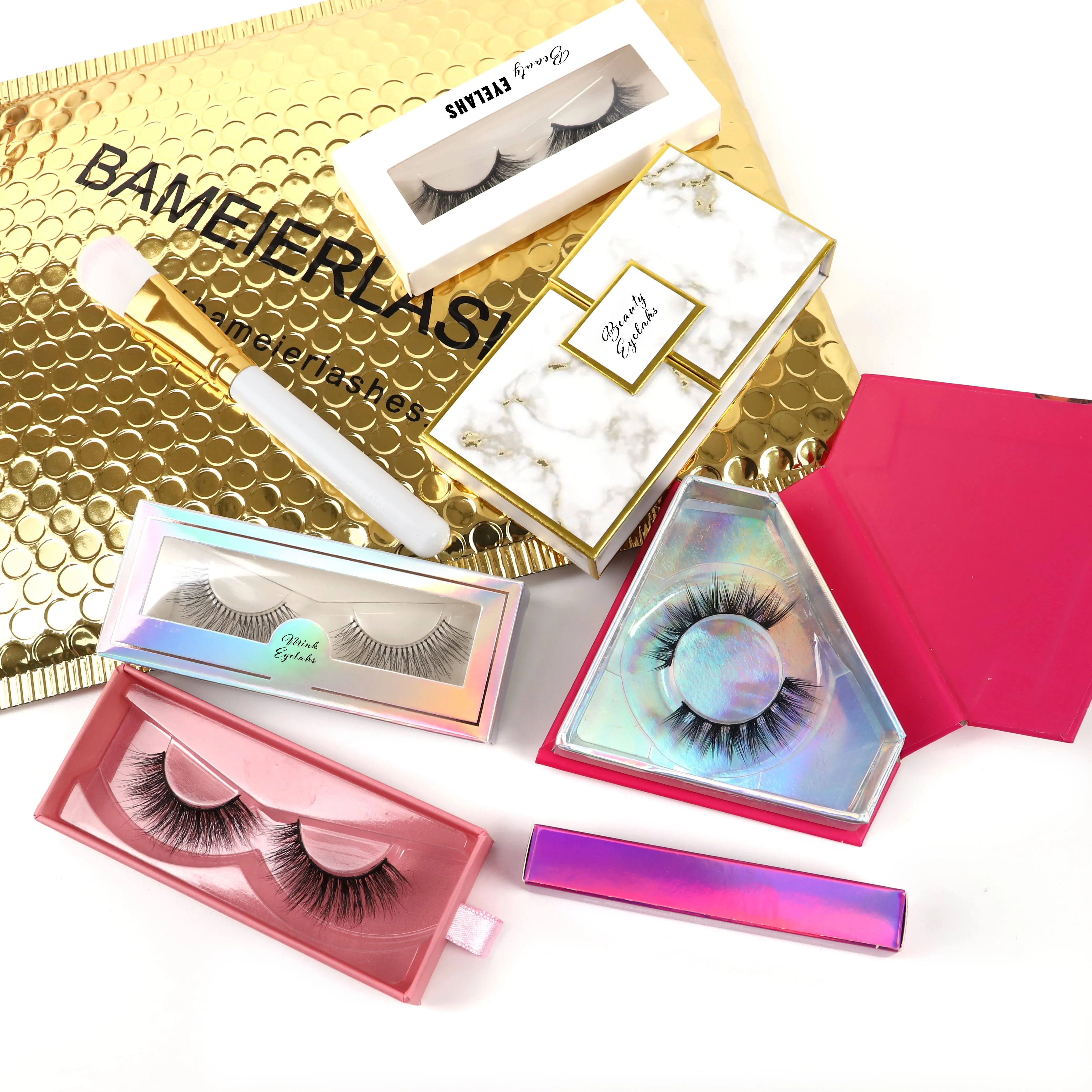 

eyelash packaging false eyelashes mink lashes3d 25mm