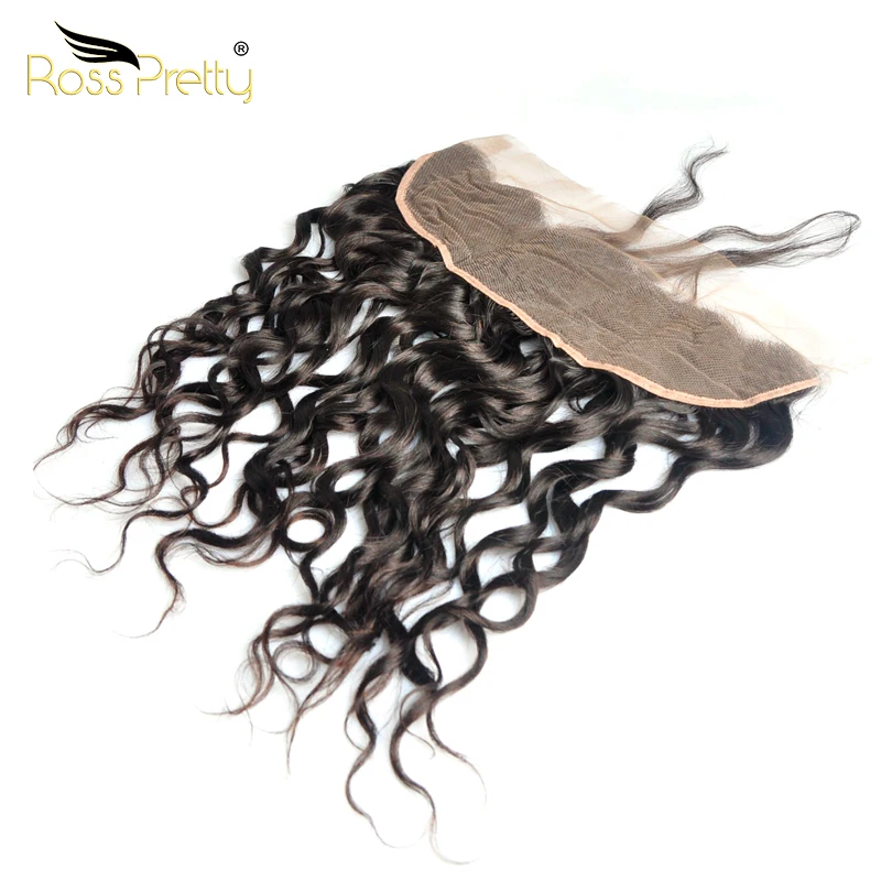 
Ross Pretty Natural Wave Lace Frontal film lace frontal Natural Black Frontal With Lace 13*6inch 