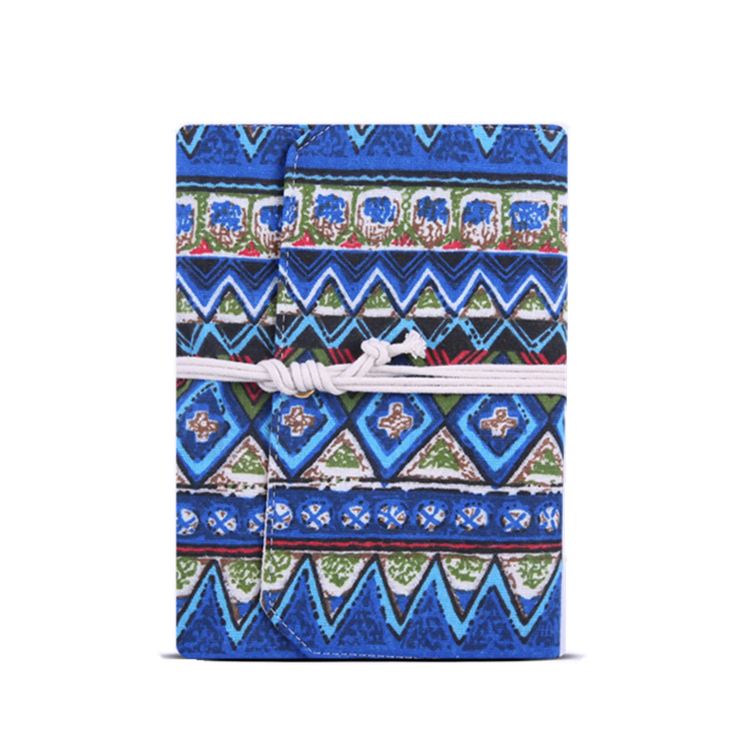 

String closure 3 fold soft fabric cover plain paper recipe journal