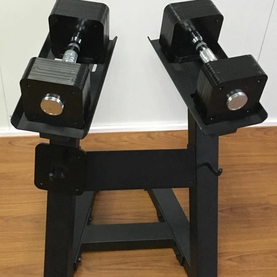 

adjustable dumbbell quick lock square dumbbell, Black