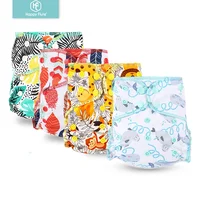 

HappyFlute Washable Cloth Reusable Adjustable Size Bamboo Cotton Sewn Inserts AI2 Baby Daipers Nappies