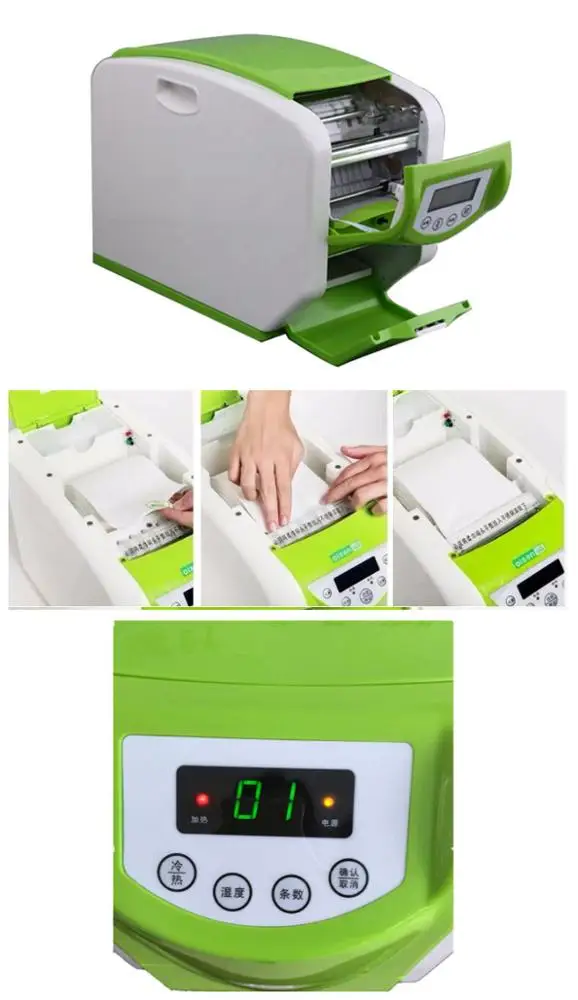 
Environmental hot-selling item LCD screen & button wet towel dispenser 