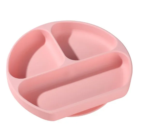

Non-toxic and safe to children Silicone Plates feeding Bowls with suction for babies, Customized colors