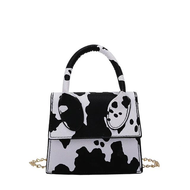 

2020 New Ins Ladies Leather Top Handle Satchel Shoulder Bags Colorful Printed Small Crossbody Bag, Black,grey,yellow,purple,pink