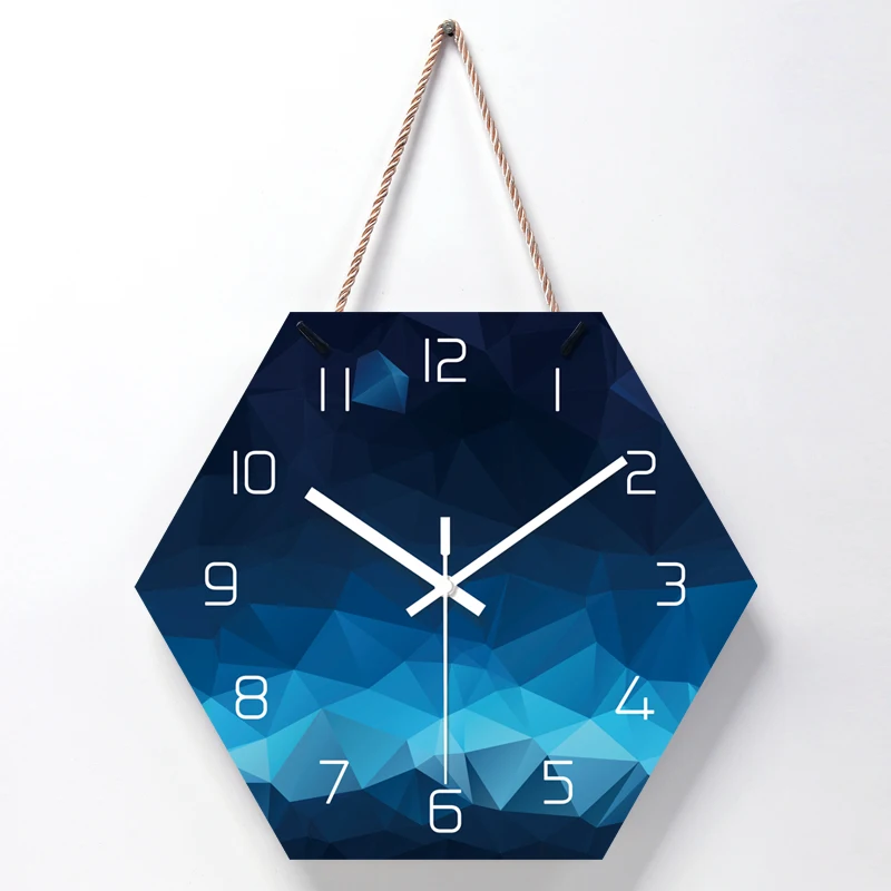 

odm/odmmodern wall clockNewly Geometric Shape UV Print Acrylic Hanging Wall Clock Modern Home Decorationreloj de pared, Customized