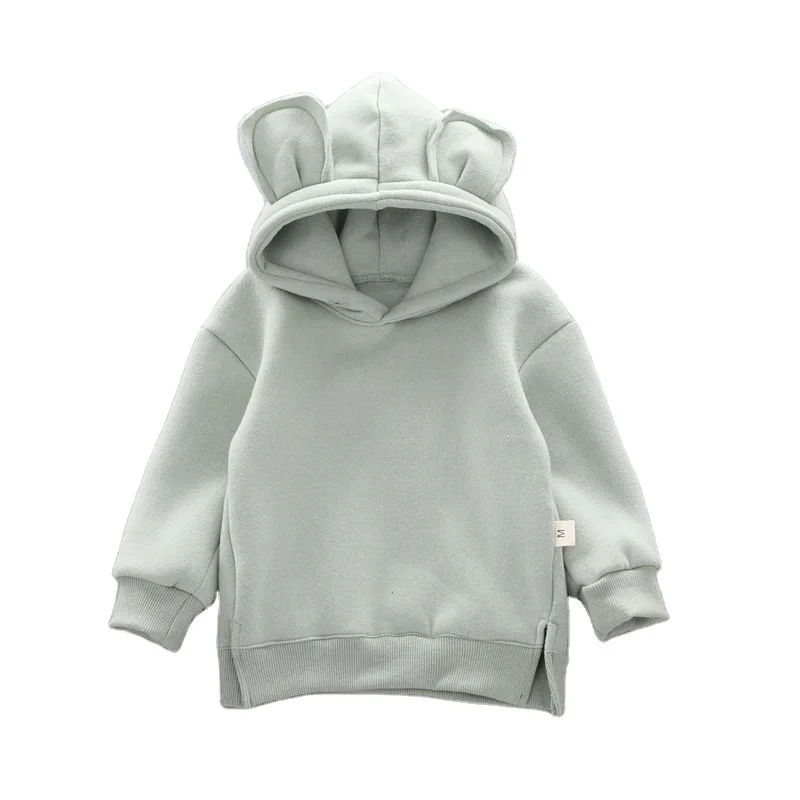 

Custom Fitness Sweatpants And Hoodie Set For boy Child Kid Baby Pure Color Patchwork Hoodie For boy, White