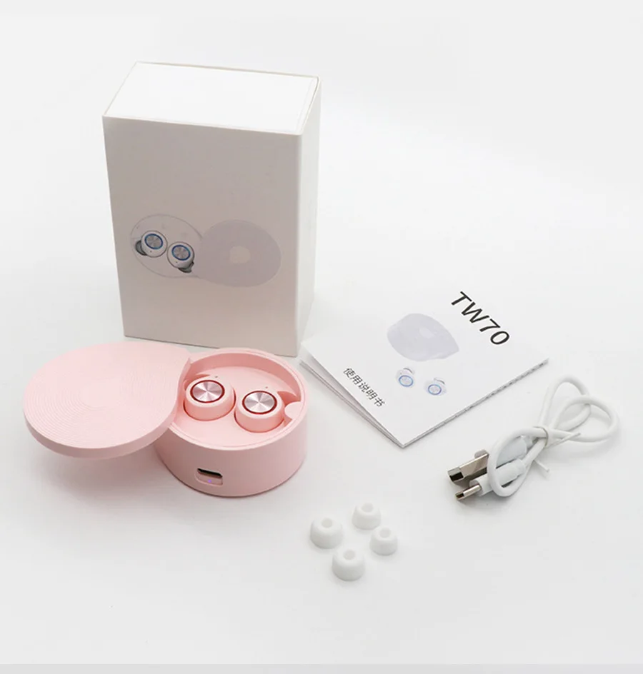 

Hot-selling touch control In-Ear wireless earphones Super Mini TW70 tws headphones earphone BT 5.0 for mobile phones