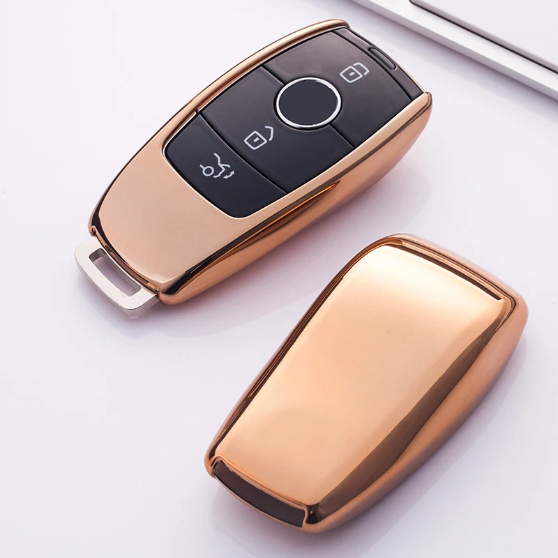

Free shipping Full Protection TPU Premium Key Case Cover for Mercedes Benz E Class 2018 up S Class 2017 2018 W213 Smart Key, Red/blue/gold pink/gold/silver/black