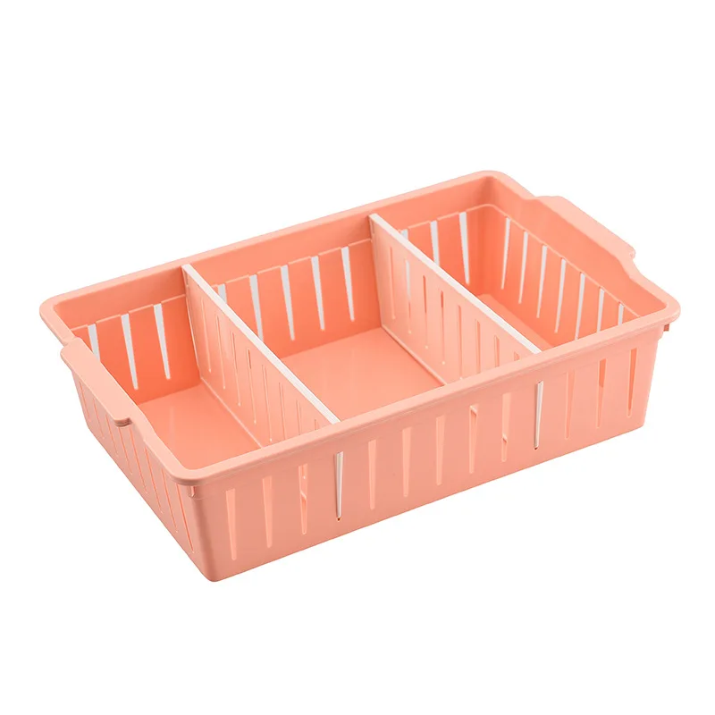 

Simple Hollowed Out Compartment Storage Basket Household Goods Storage Basket Cosmetics Packing Box Two Colors