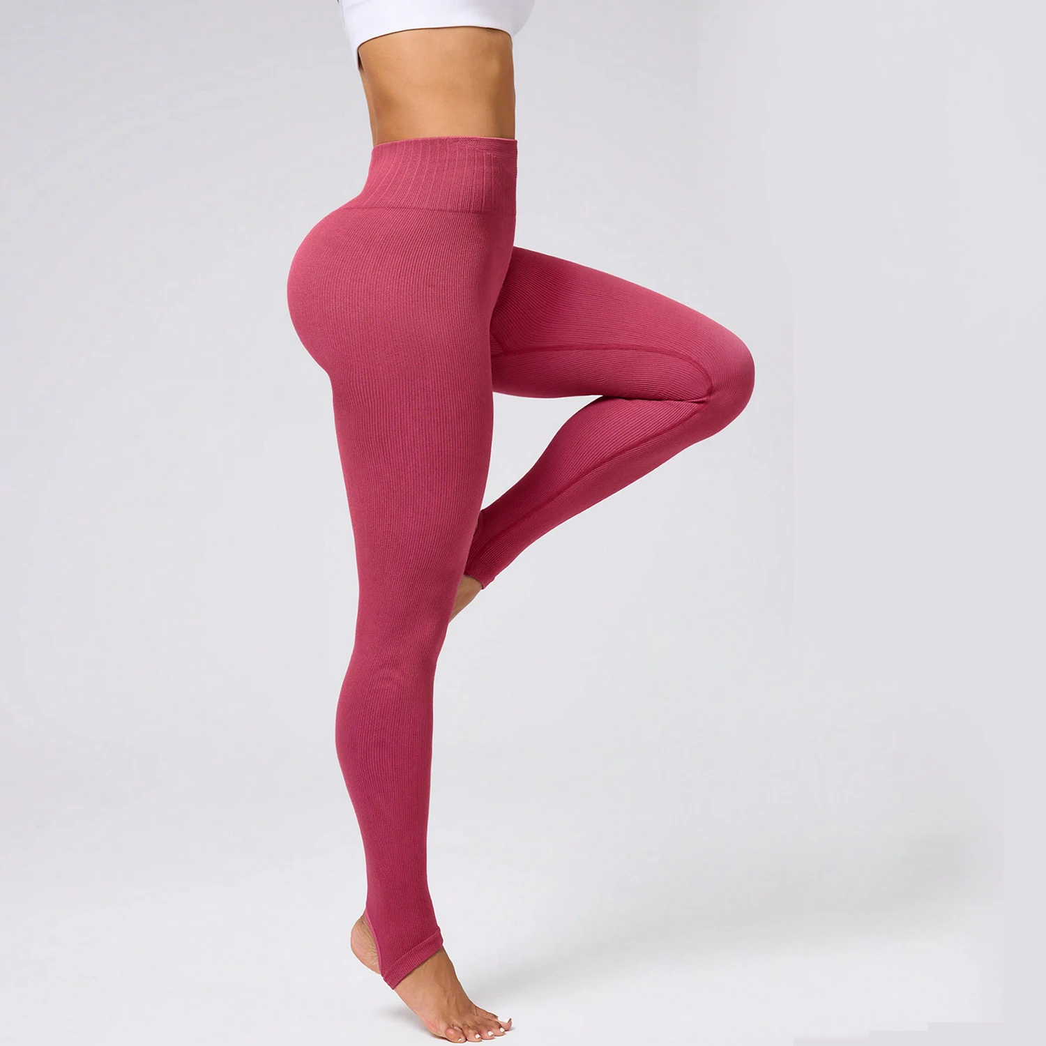 FLW Women's High-Waisted Soft Yoga Pants Gym Running & Workout Leggings with Elastic Waist Closure Tummy Control & Print Pattern