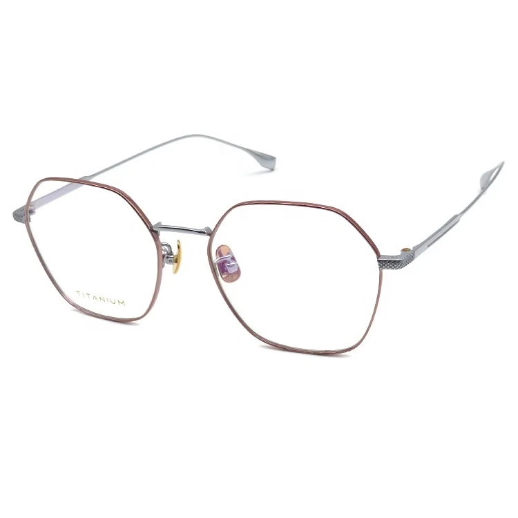 

Hexagonal Titanium Optical Eyeglasses Blue Light Blocking Glasses
