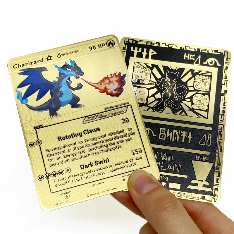 

RTS Gold Pokemon trading TCG GX MEGA Card Item pokemon holo cards detective pikachu