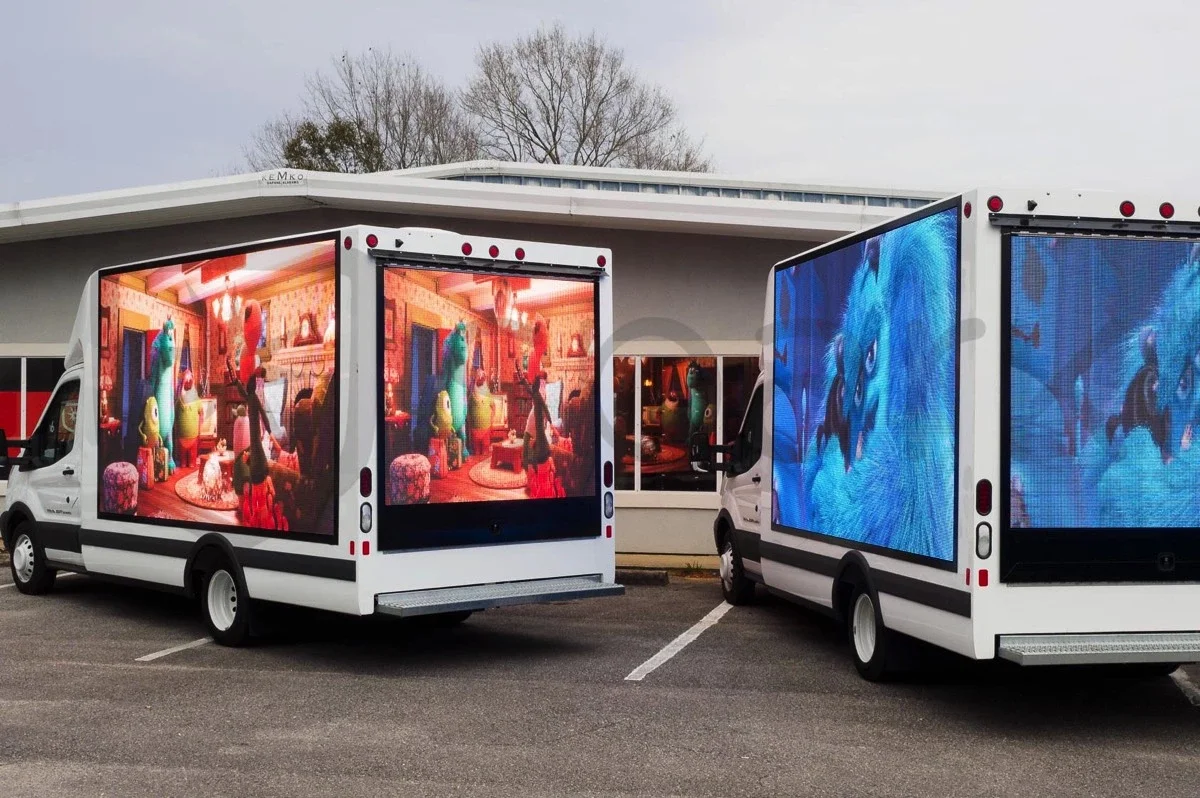 p6全彩广告数字卡车显示屏户外屏幕led移动广告车出售