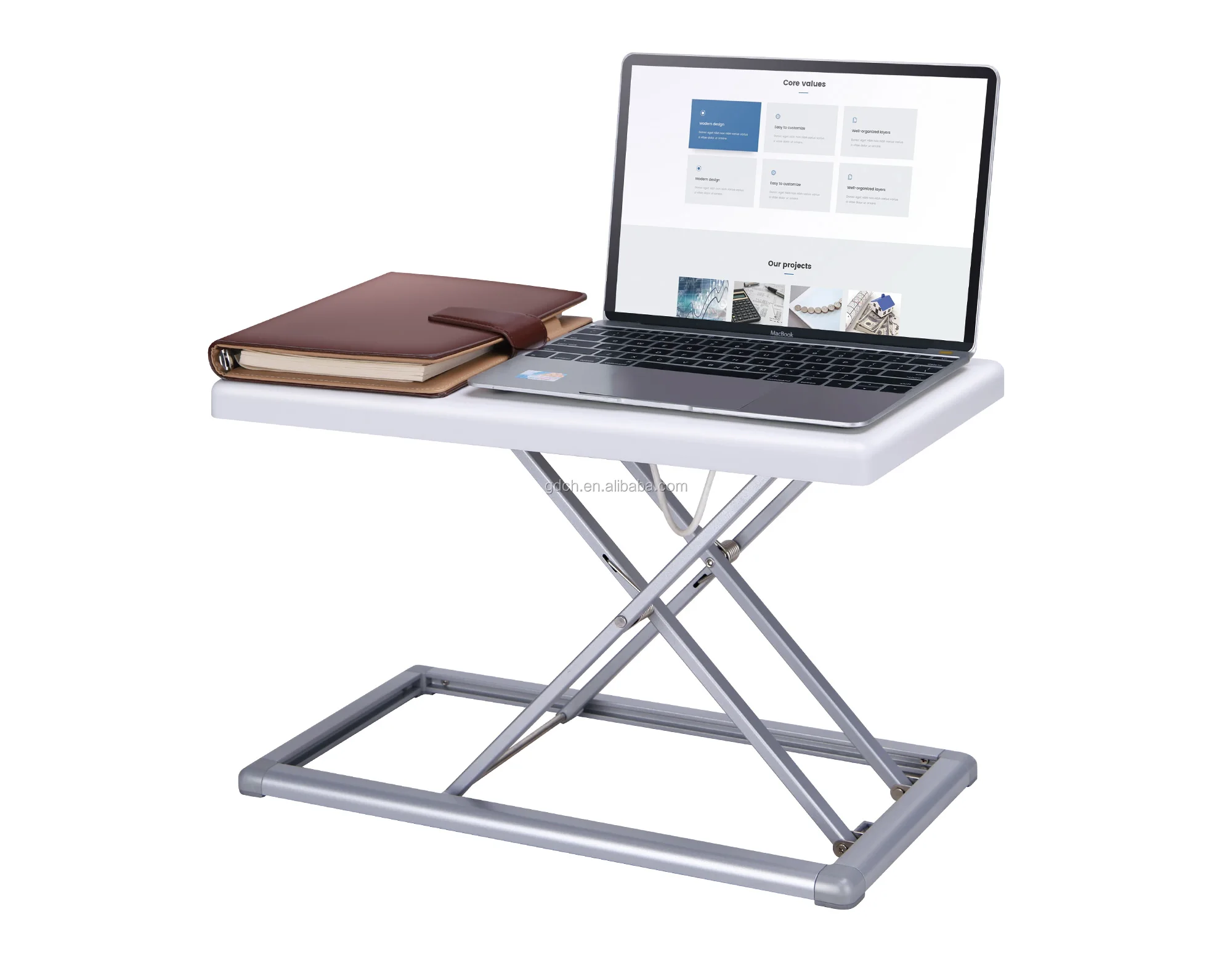 2020 时尚流行人体工程学笔记本电脑桌站立式办公桌