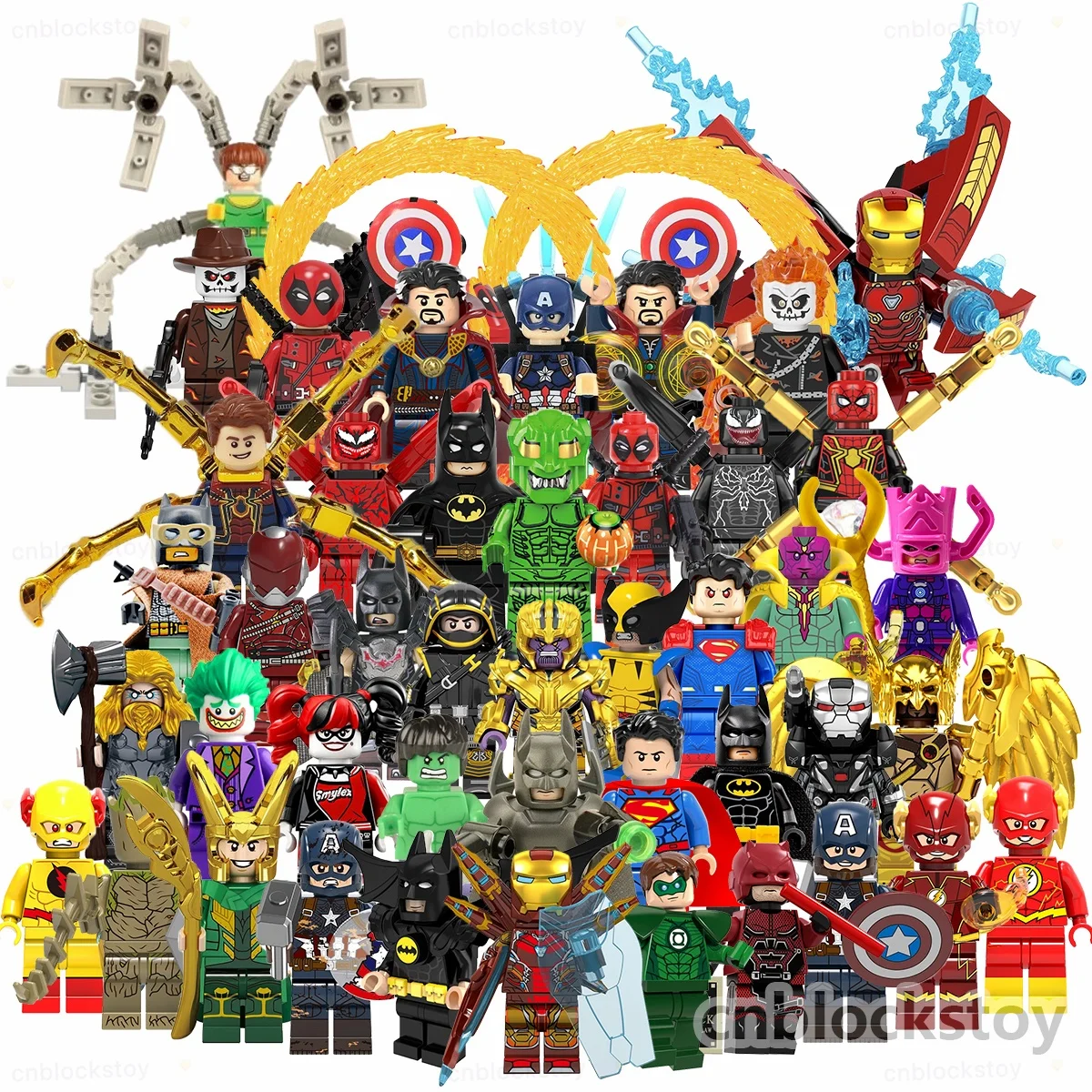 

Popular 5000+ Kinds Model Super Heroes DC Spider Bat Thor Thanos Venom Man Mini Action Bricks Building Block Figure Assemble Toy