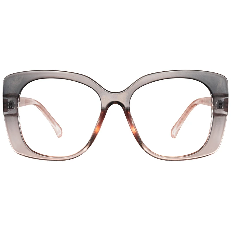 

Wholesale New Fashion Custom Logo Women PC Optical Frame Big Oversized Eyewear Oval Frame Glasses Prescription Eyeglass Frame