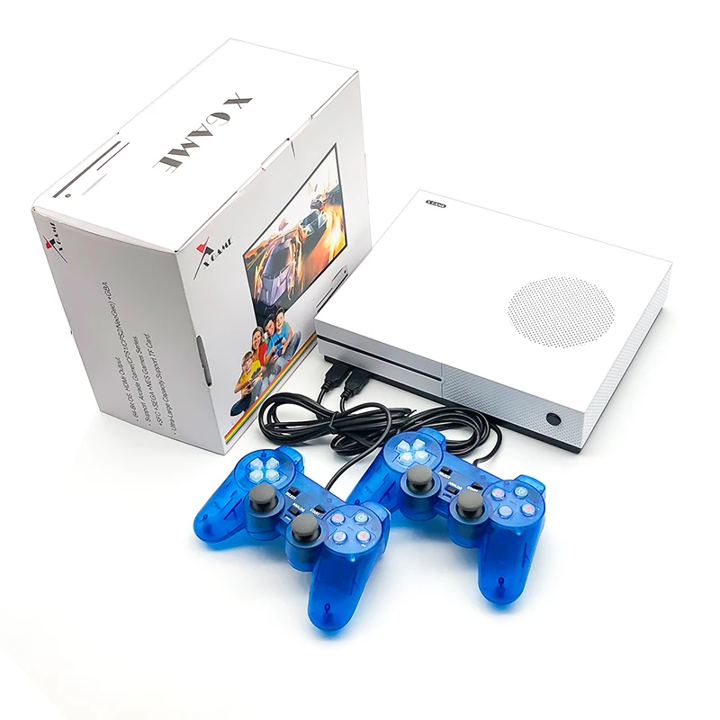 

NEW Retro Home TV Video Game Console X Game 64 Bit Built-in 600 Games 2 Gamepads