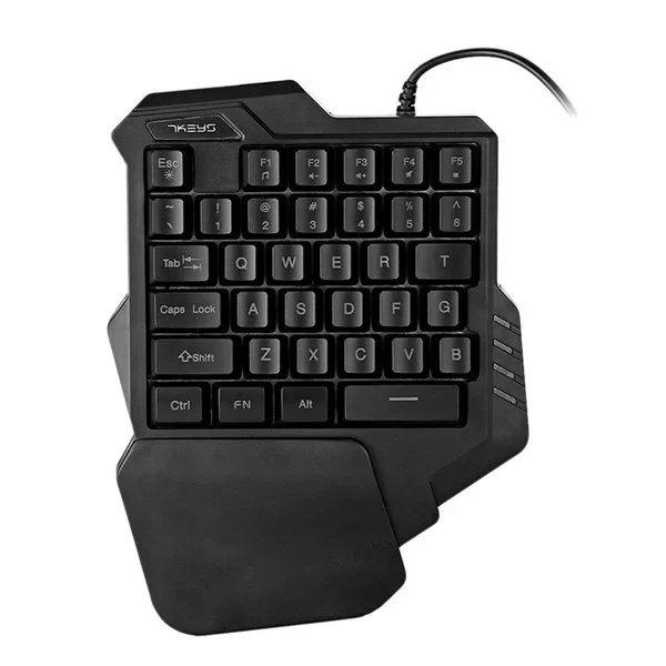 Mini G30 1.6m Wired Membrane Keyboard With LED Back-light For PUBG 35 Keys One-handed Gaming Mechanical Keypad and Mouse RGB