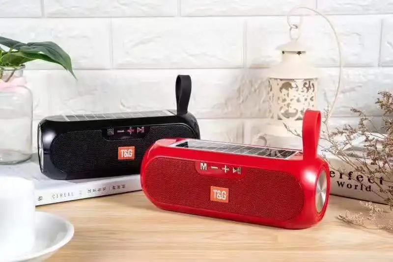 2020 New arrival speaker Solar energy power supply TWS speaker TG182 multi functional wireless TF AUX USB play speaker - ANKUX.COM