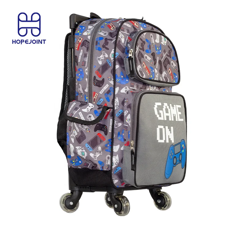 

Kids Trolleys School Trolley Wheel Bag Backpack Wheeled Rolling Bags Large With Wheels Backpacks Child Teens Trolley For