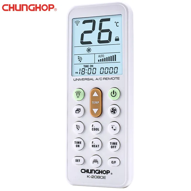 Chunghop K2080e A/c Remote Control Led Display Universal Air