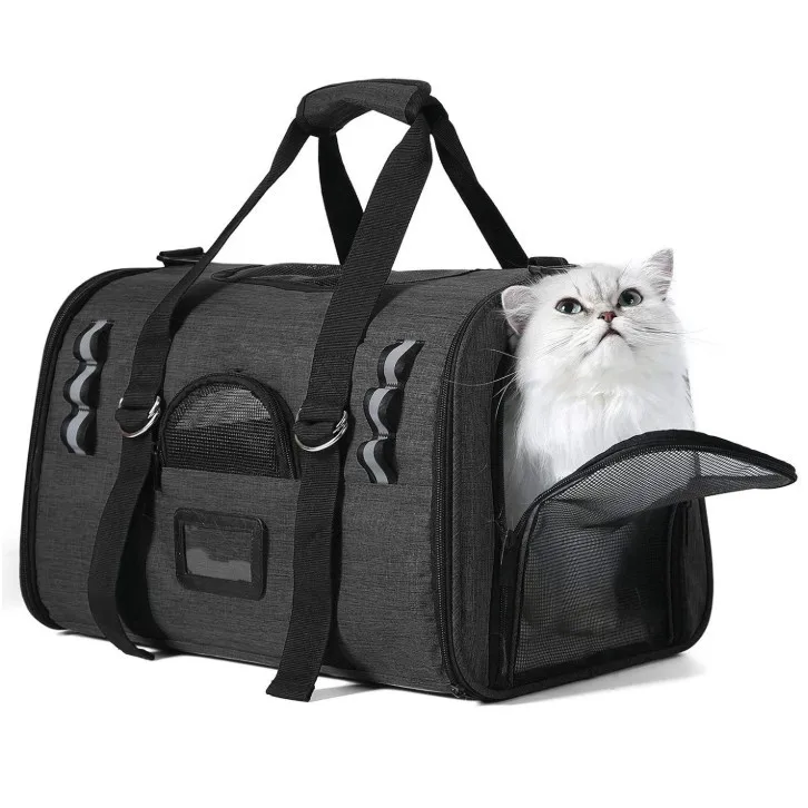 

Pet Carrier for Cats Dogs Puppy with Airline Approved Soft Sided Pet Tote Carriers Bags Portable Pet Supply Carrier, Customized