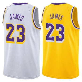 New Embroidered #23 Men's James Black Basketball Jersey - Buy 23# James ...