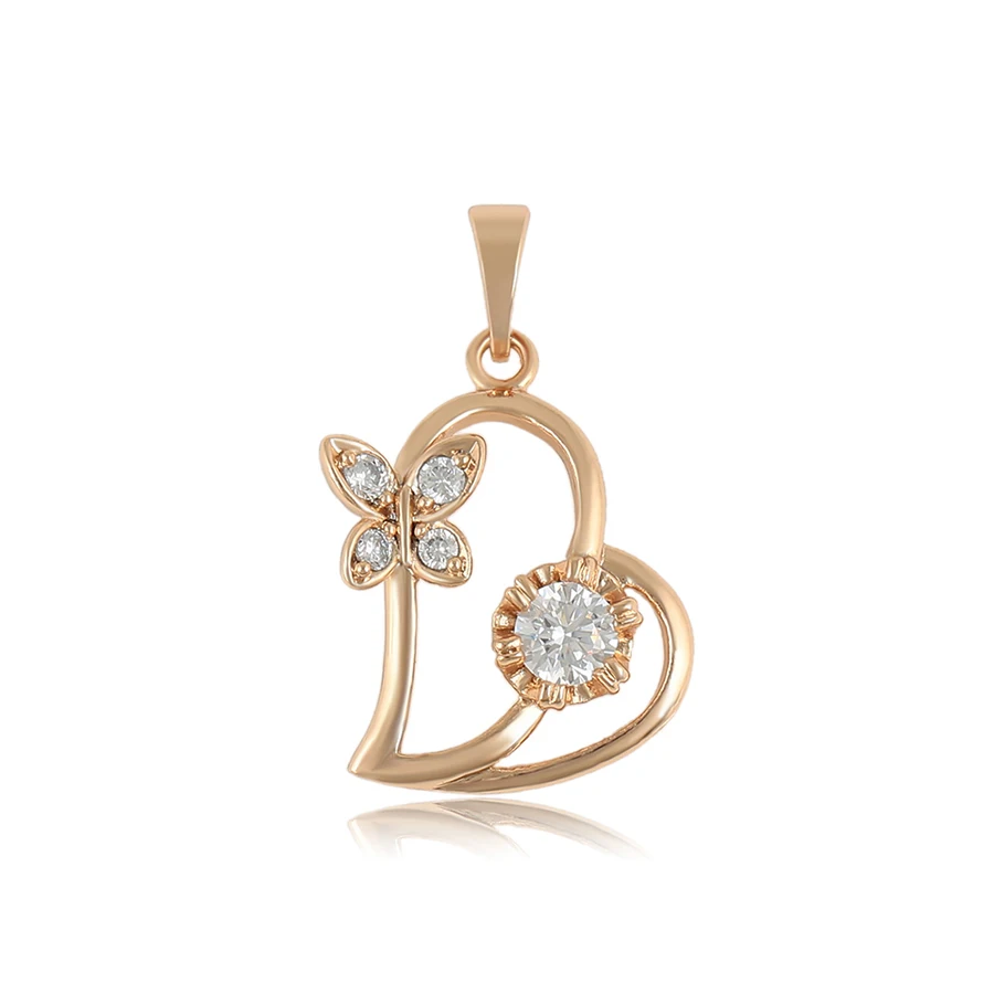 

36013 xuping Luxury high quality Butterfly 18k gold plated fashion custom pendant with flower