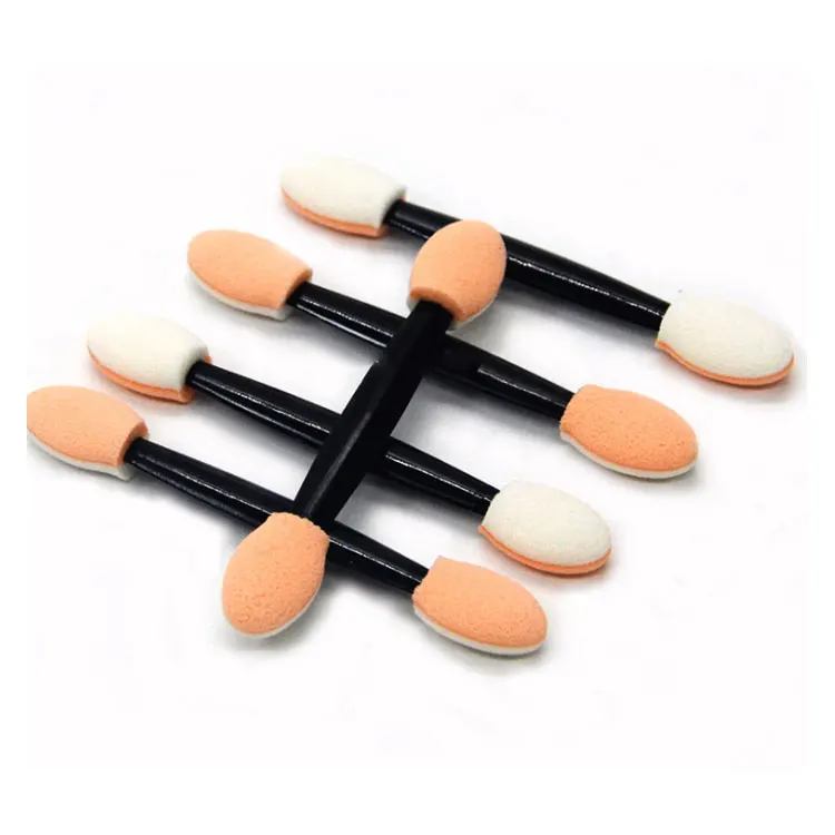 

1-6-5 small double ended mini eyeshadow brush, White and coffee