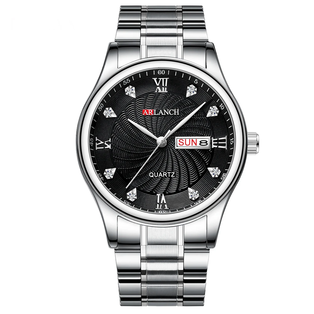 

Fashion Dial Stainless Steel Band Men's Wrist Watch, Multi colors