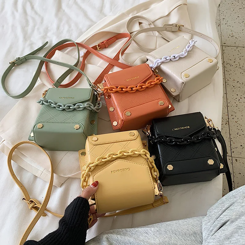 

BM9346 New Arrivals 2021 Fashion Spring and Summer France Mini Square One Shoulder Chain Crossbodys Handbags For Women