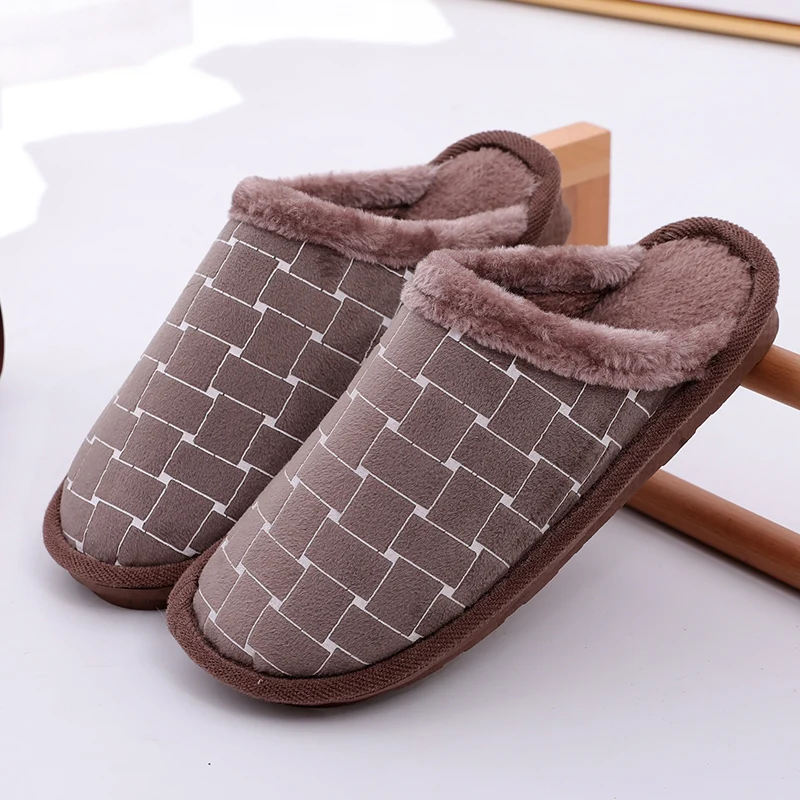 

Home home non-slip soft thick bottom couple bedroom home cotton slippers