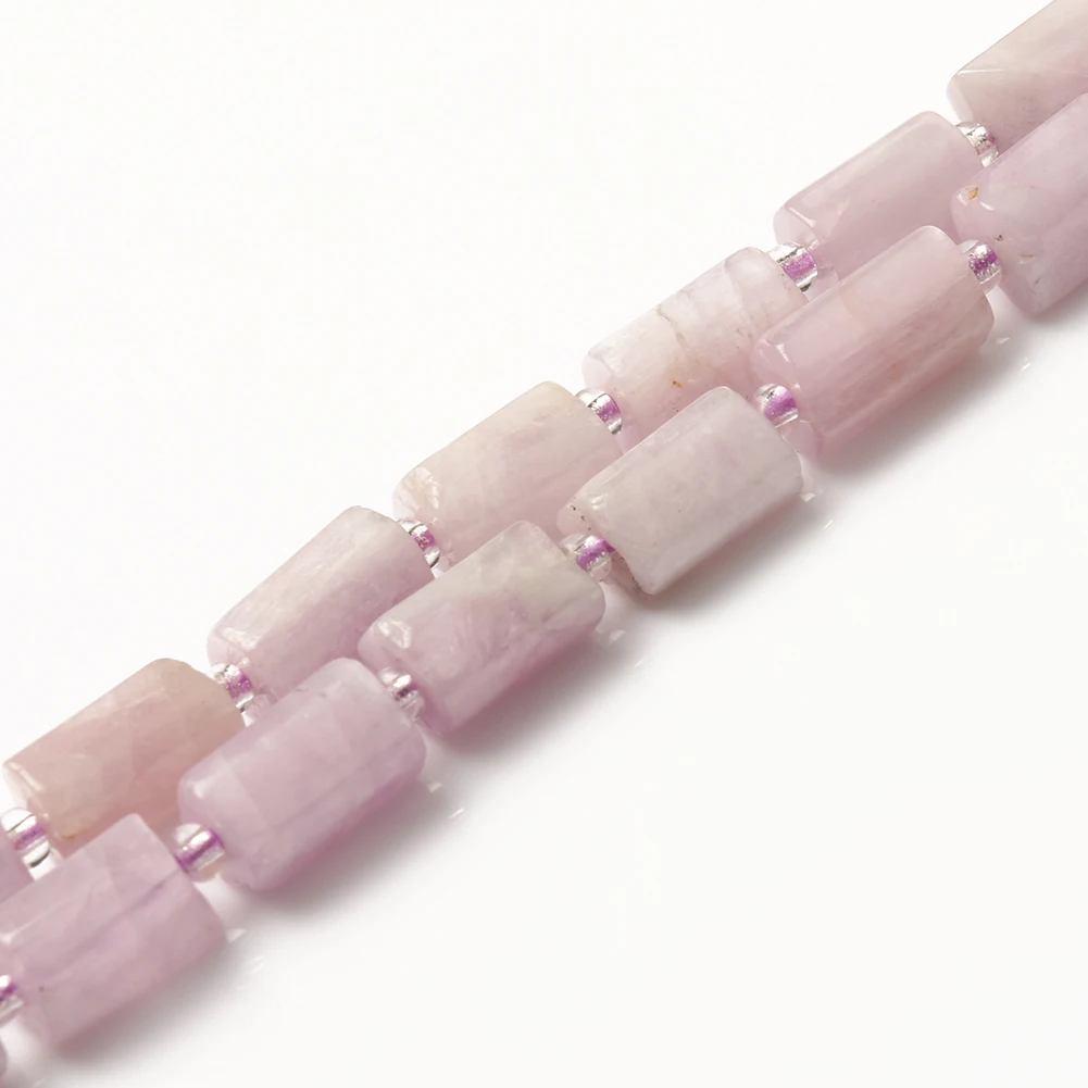 

Wholesale 8*11mm Purple Spodum Stone Beads Cylinder Shape Loose Beads For Jewelry DIY Bracelet Necklace