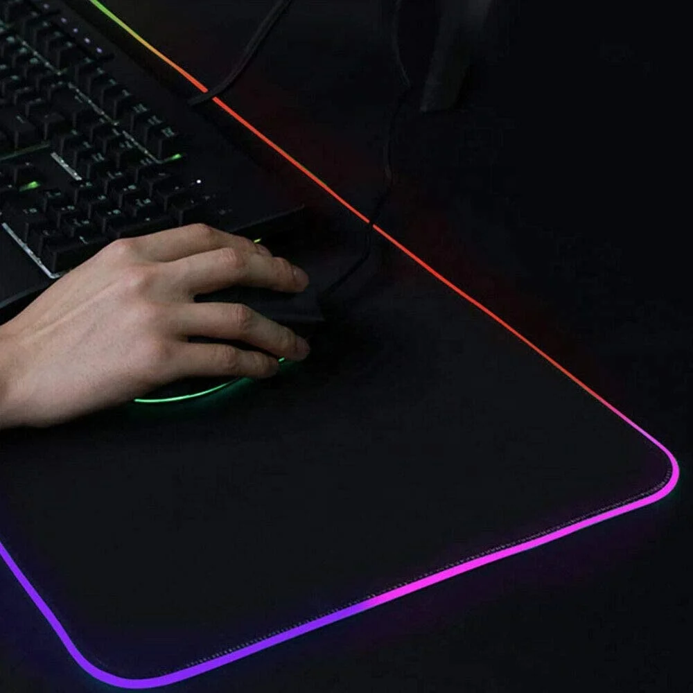 

Promotion Mouse Pads Manufacturers Offer RGB LED Backlit Gaming Mouse Pad