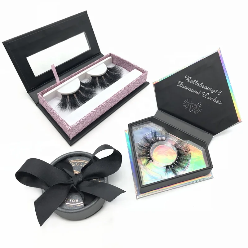 

Custom 2020 New Design Eyelash Packaging Box With Best Price, Natural black