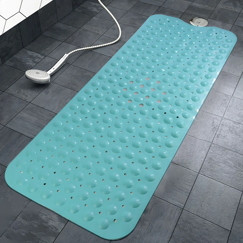 

40*100 cm Eco Friendly Washable Cute Bubble Diatomite Big Bath Mat Anti Slip Bathroom Mat Bath Mat, Green