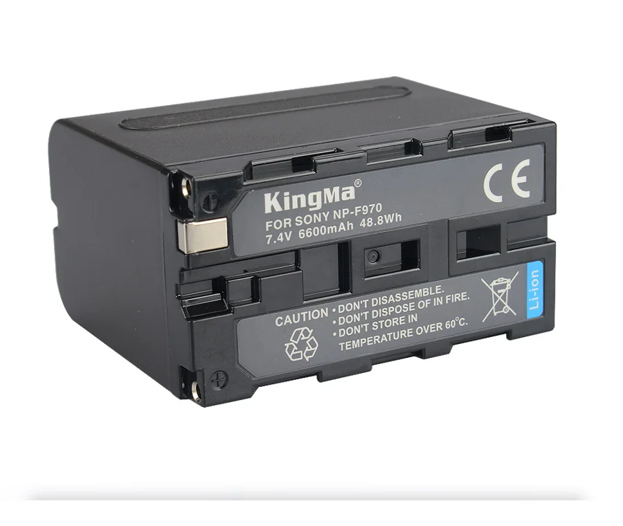 

KingMa rechargeable NP-F970 NPF970 camcorder battery pack for Sony NP F970 F960 F950 F930 batteries, Black