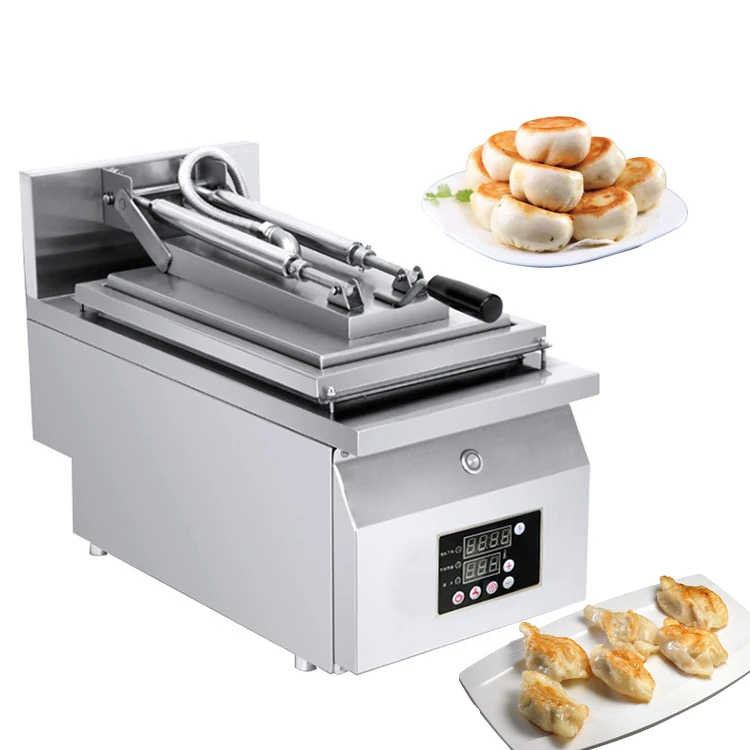 

Auto automatic gas electric japan fried gyoza cooker dumpling pan fried fryer grill stir frying cooking griddle cooker machine